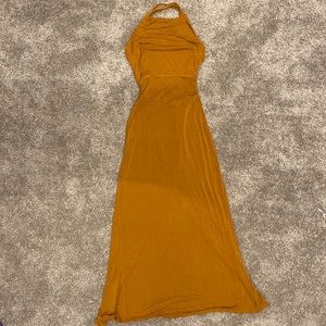 Mustard yellow sun dress